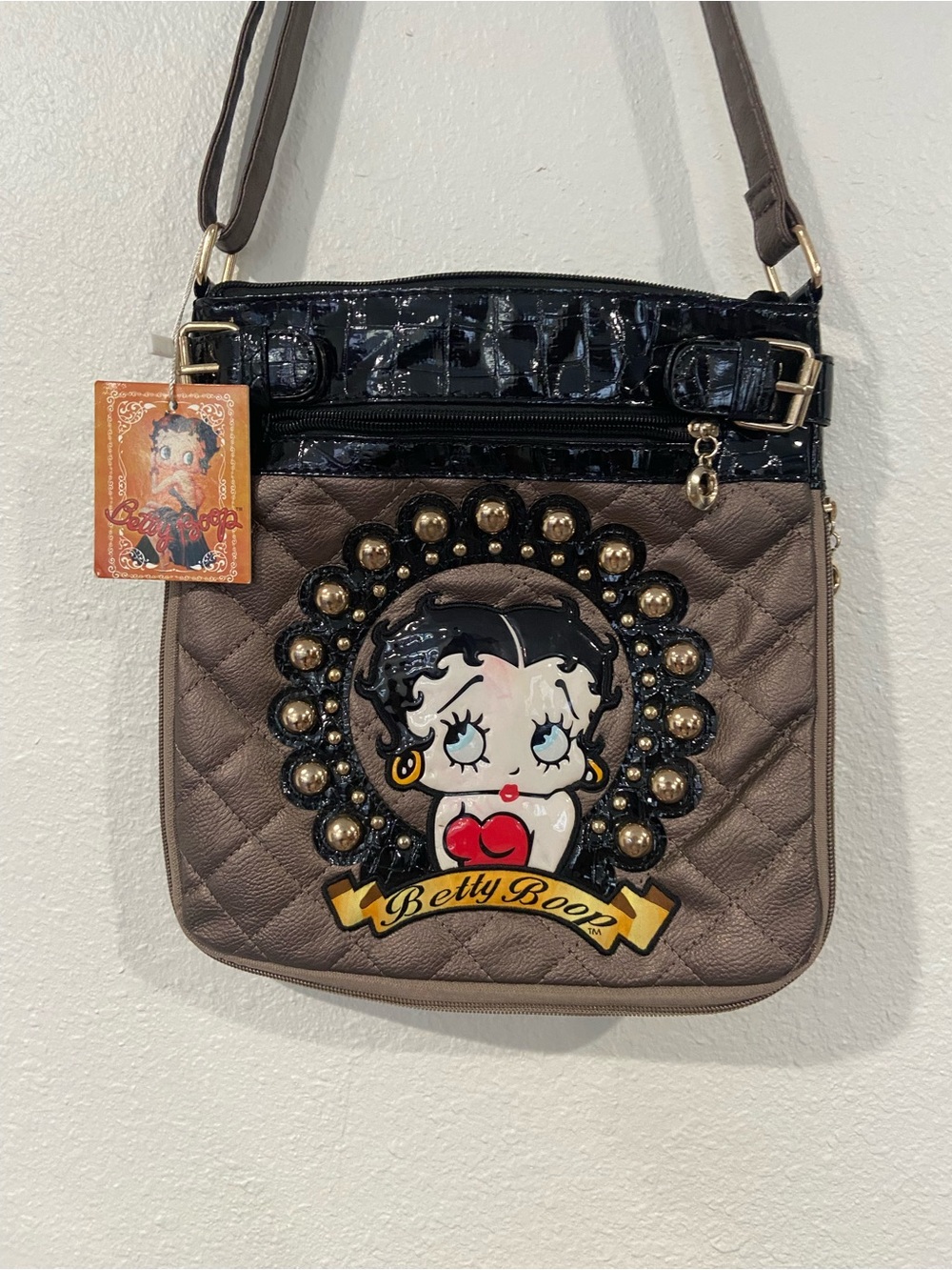 Vintage Betty Boop Bronze Crossbody NWT